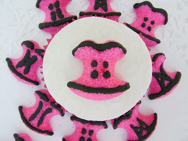 Cute Corset Sucre Moule (Molded Sugars) Bright Pink and Black