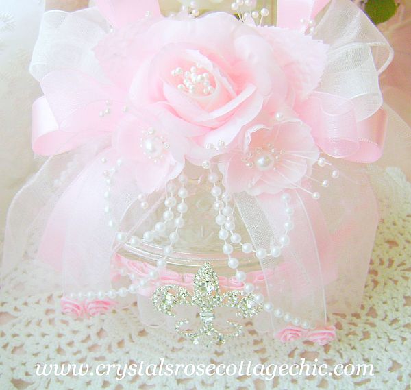 French Chic Fleur de Lis Embellished Candy/Trinket Dish
