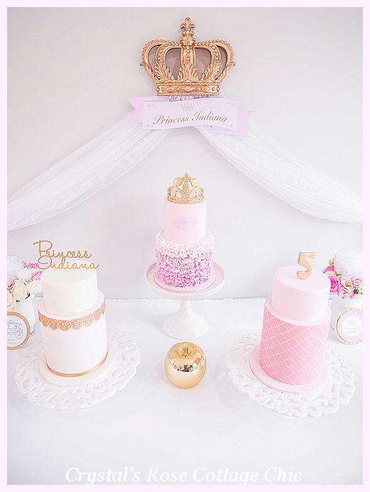 Princess Party Crown Decor Sweet Dessert Table