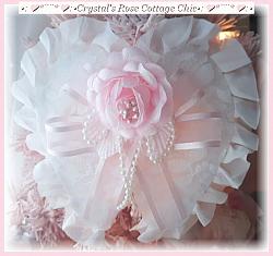 Angel's Touch Pink Rose Lace Wings with Ruffle...Free Ship