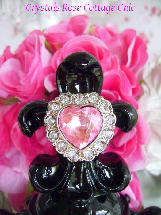 Hot Pink and Black Fleur de Lis Wall or Bed Crown