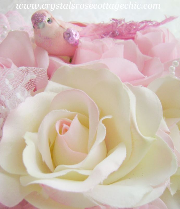 Pink and Ivory Decorative Book Box