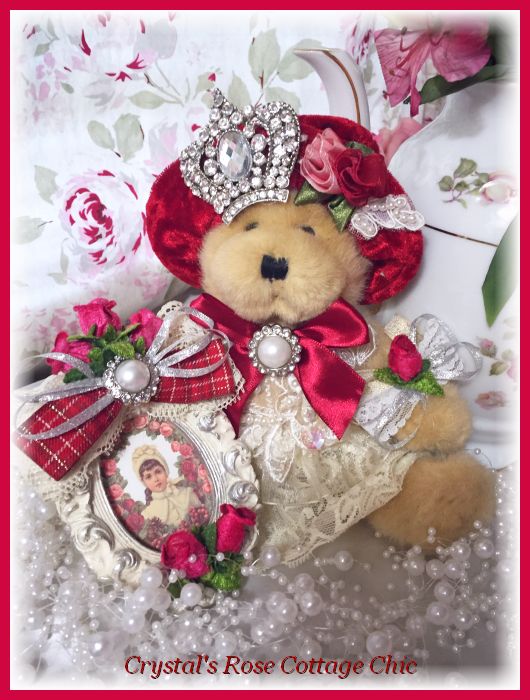 Christmas Princess Bear with Ornament Set
