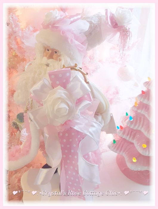 Pink Polka Dot Dreams Santa