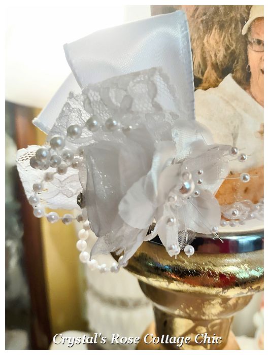 BOGO Custom Photo LED Candle with Florals and Bows..Free Shipping