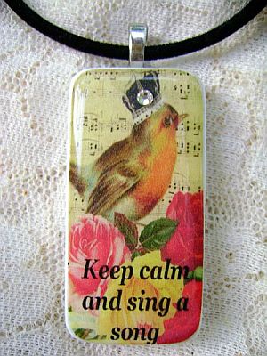 Romantic Rose,Sing a Song Pendant