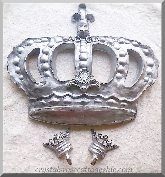 Fleur de Lis Baroque Bed Crown  Set...Color Choices