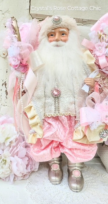 Pink Cottage santa