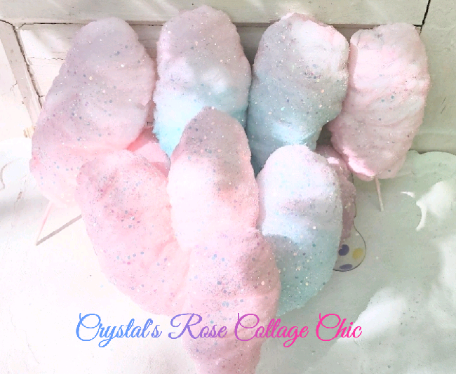 Pretty Pastel Fake Cottoncandy Candyland...Free Shipping