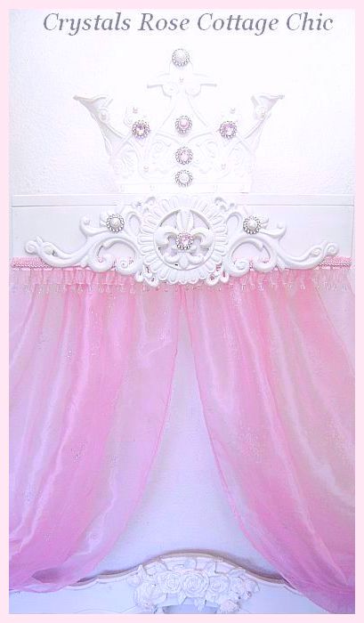 French Majesty Bed Crown Canopy Teester...Color Choices