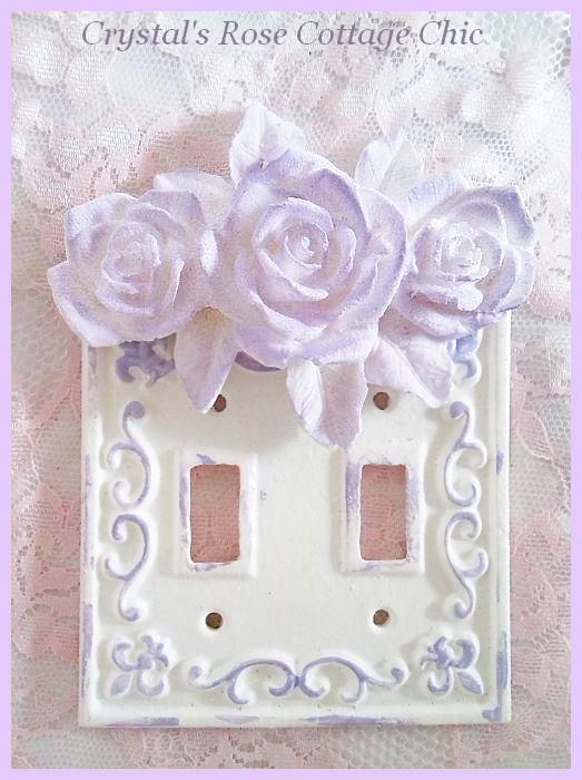 Triple Rose Double Toggle Wall Plate..Color Choices