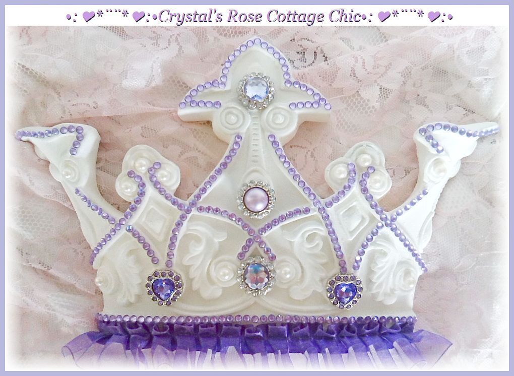 Purple Princess Bed Crown Canopy Lilac White
