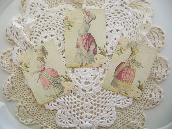 French Charm Marie Antoinette Tags
