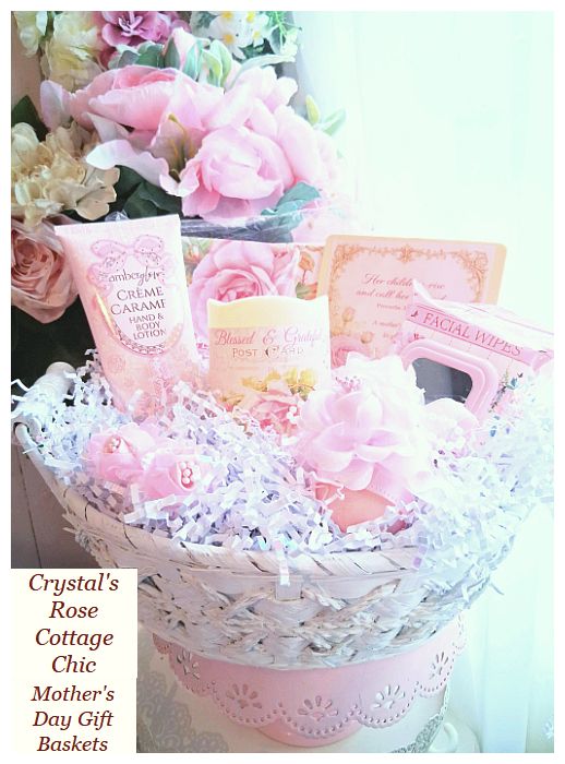 Mother's Day Gift Basket "Blessed and Grateful" Pink Roses Proverbs 31