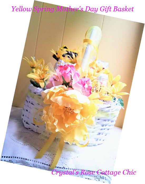 Yellow Floral Mother's Day Gift Basket