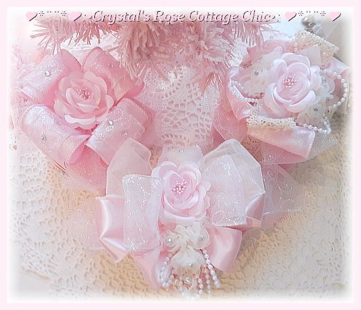 Set of 3 Pretty Pink Present Decor