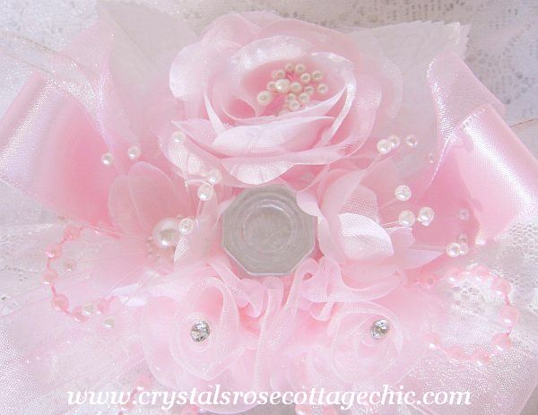 La Petite Chic Pink Rose Embellished Candy/Trinket Dish