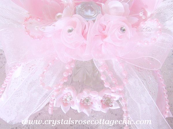 La Petite Chic Pink Rose Embellished Candy/Trinket Dish
