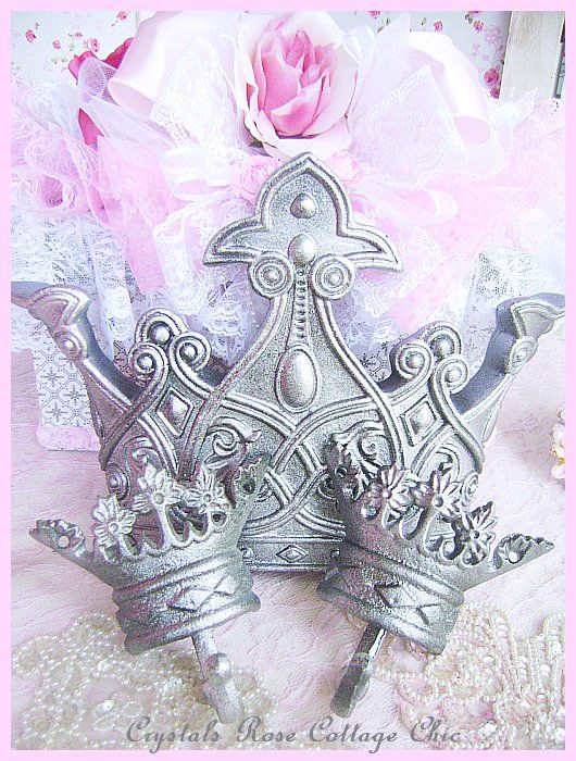 Royal Bed Crown Canopy Set Pewter...Color Options