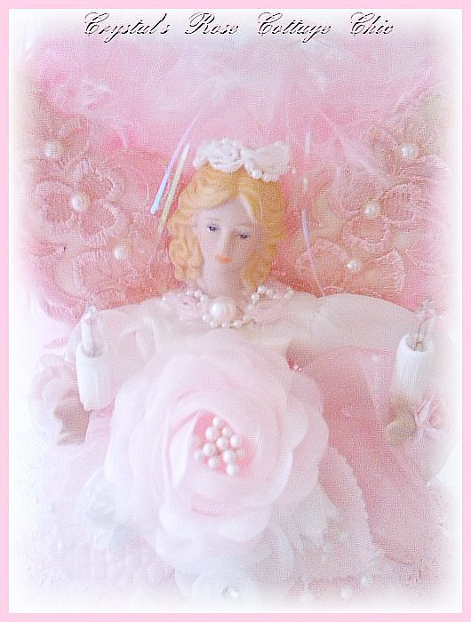 Pink Sparkles Angel Tree Topper
