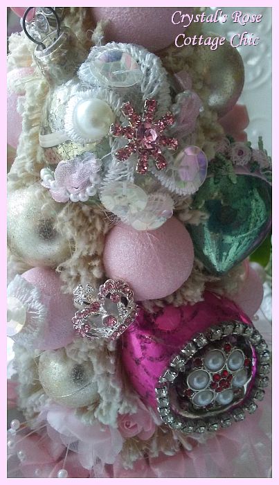 Vintage Cherub Bottle Brush Tree