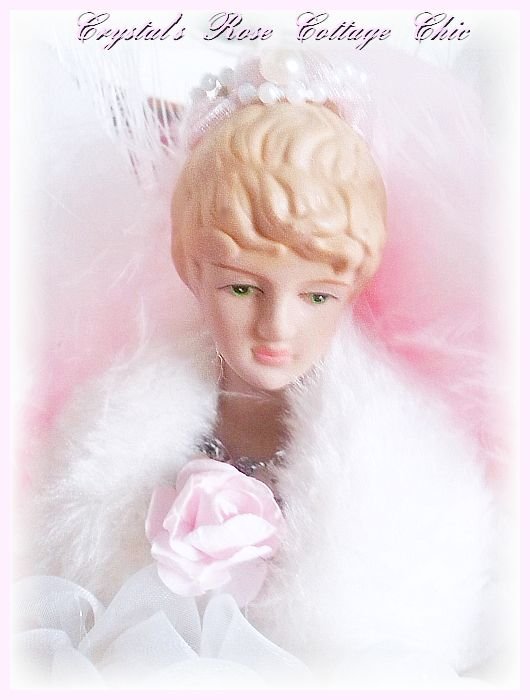 Pink Rose Fiber Optic Angel Topper