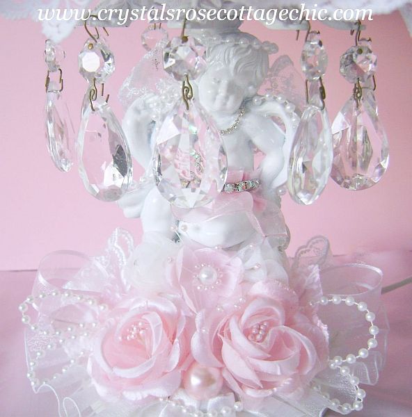Vintage Cherub Lamp