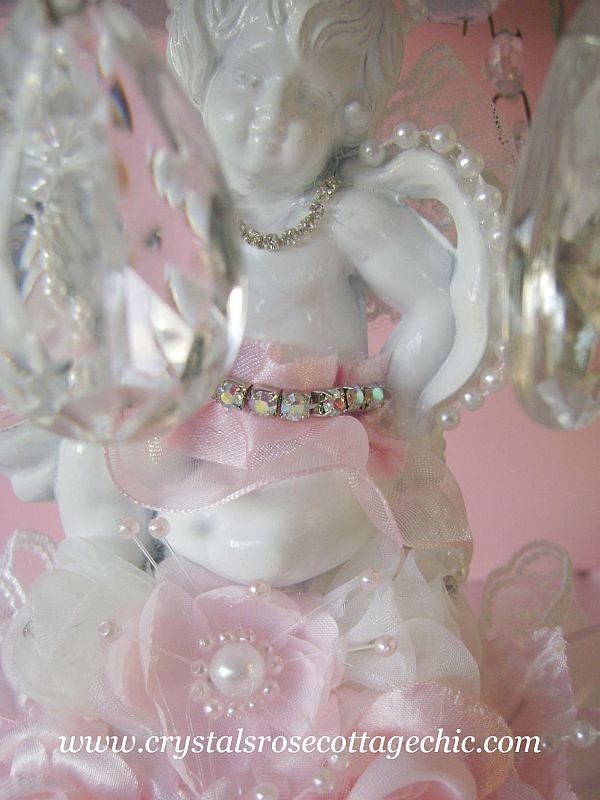 Vintage Cherub Lamp