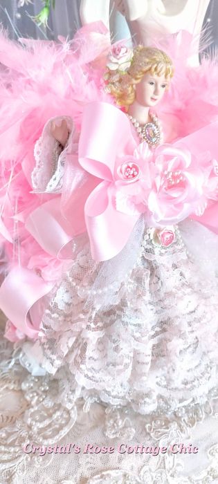 pink Angel Tree Topper Christmas