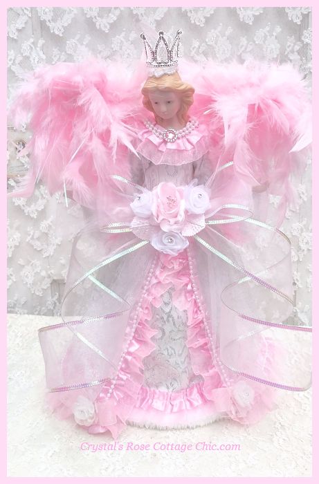 Pink Princess Angel Tree Topper 17" Free Shipping