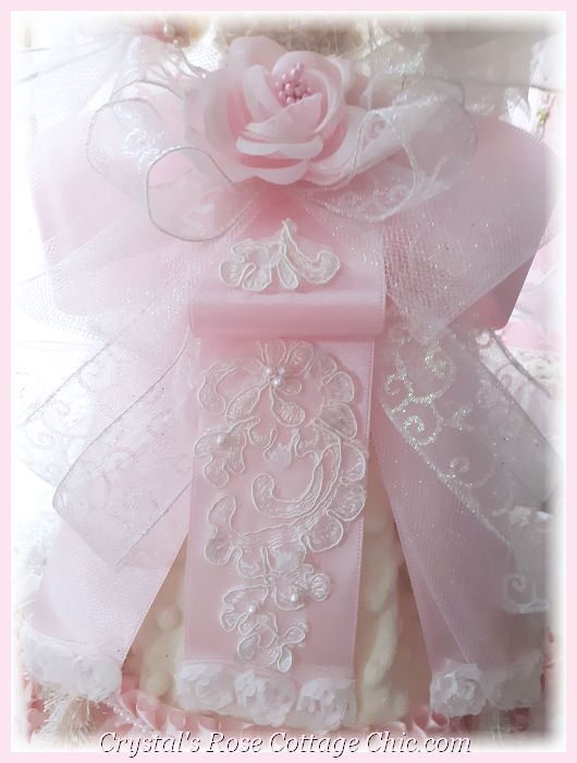 Chic Pink Victorian Finesse Angel Tree Topper