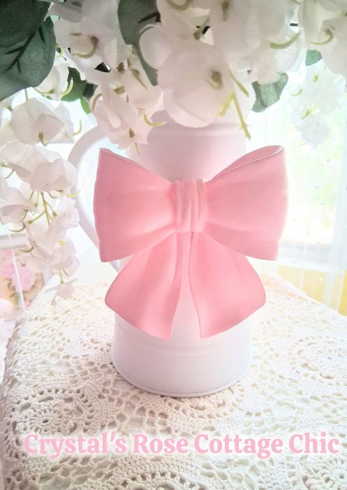 Pink Coquette Bow Magnetic Resin Applique
