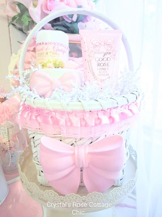 Pink Bow Coquette Mother's Day Gift Basket