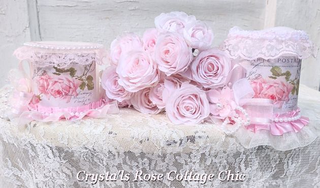 BOGO Pink Vintage French Rose LED Candle