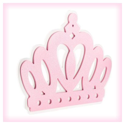Pink Princess Crown Wall Decor