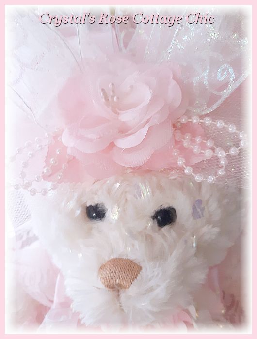 Pink Lace Love Bear