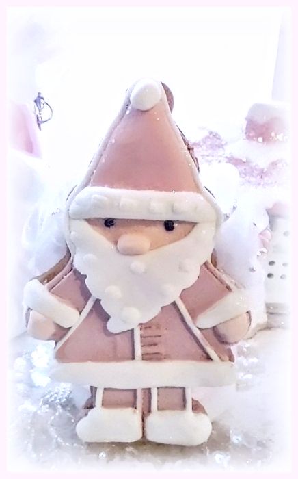 Pink Santa Cookie LED Candle....Free Shipping