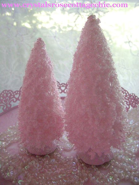 Shabby Pink Chic Bottle Brush Trees...Color Choices