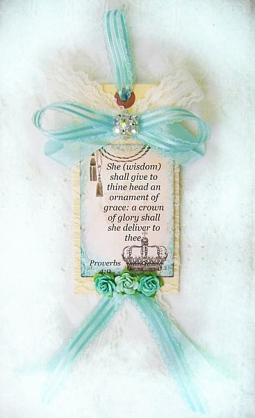 Couture Christian Tag Proverbs 4 verse 9