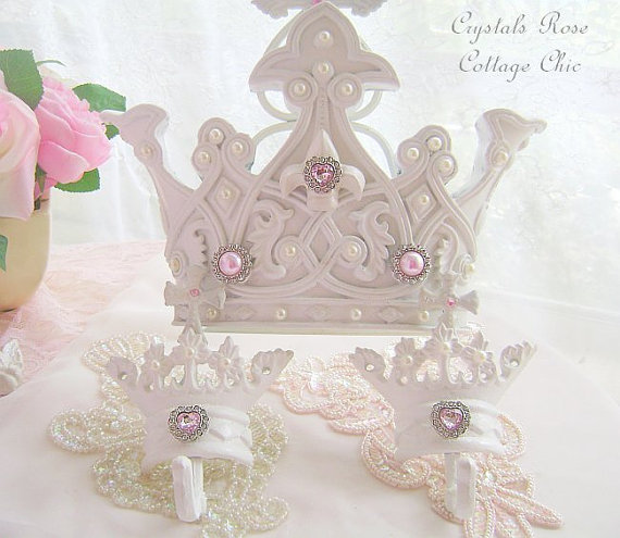 Romantic French Fleur de Lis Bed Crown Canopy