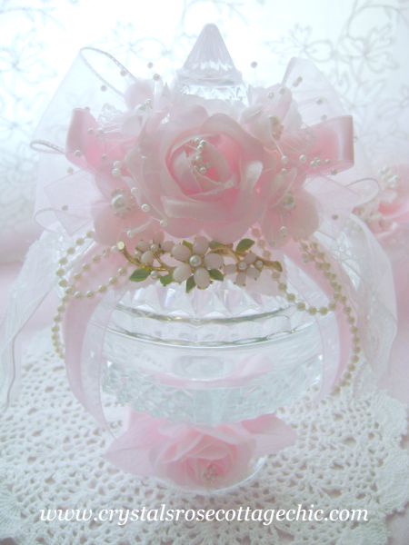 Beautiful Vintage Bejeweled Pasabache Candy Dish