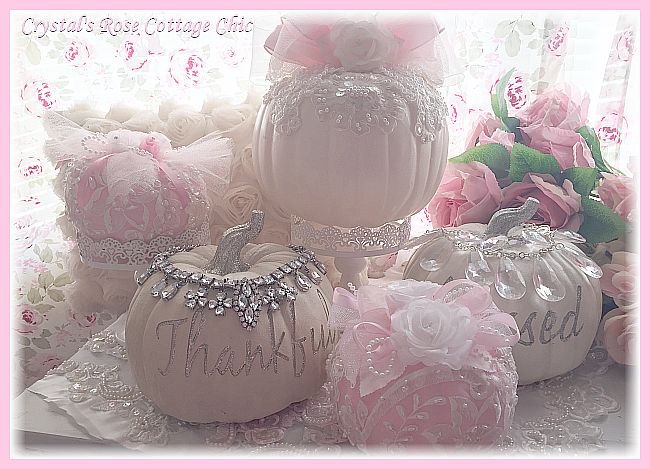 Romantic Lace Pink Pumpkin