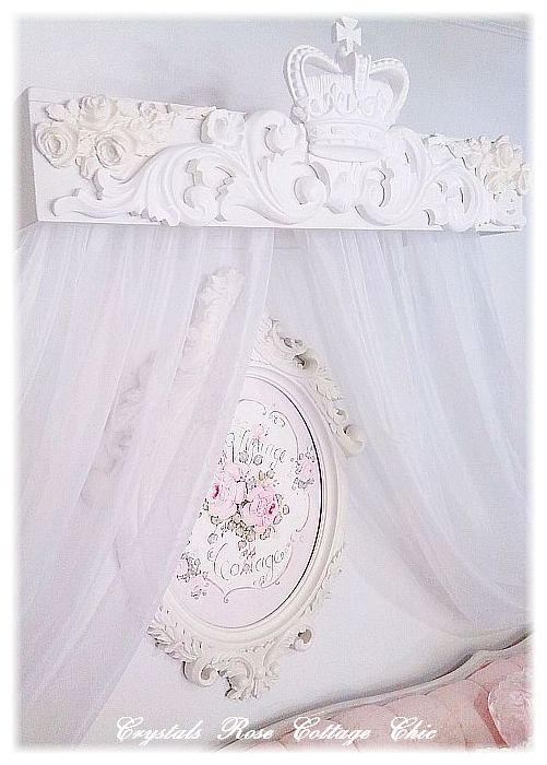Crown and Roses Cornice ..Color Choices