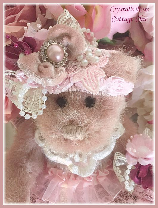 Dusty Rose Keepsake Victorian Bear