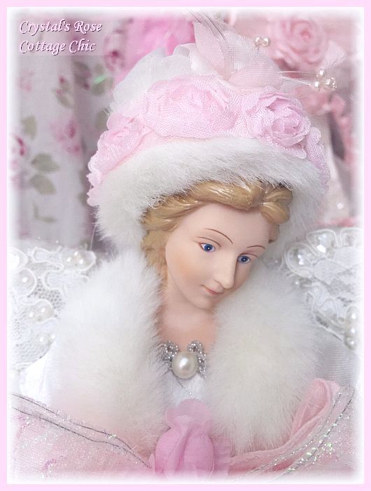 Pink Rose Fiber Optic Angel