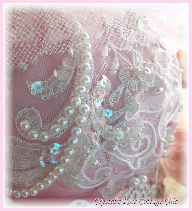 Lace and Roses Pink Pumpkin
