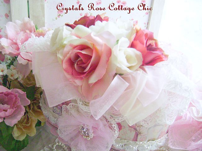 Shabby Victorian Rose Decorative Case