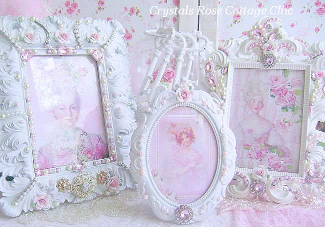 Bejeweled Oval Victorian Frame