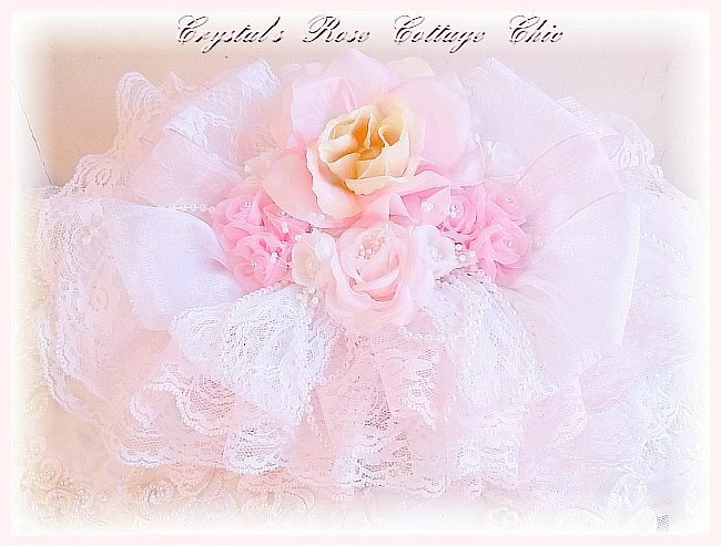 Shabby Pink Lace Jewelry Box
