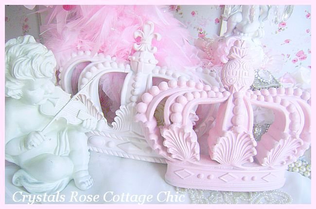 Shabby Pink Chic Bella Baroque Crown